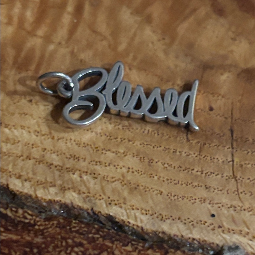New James Avery Sterling Blessed charm never worn!